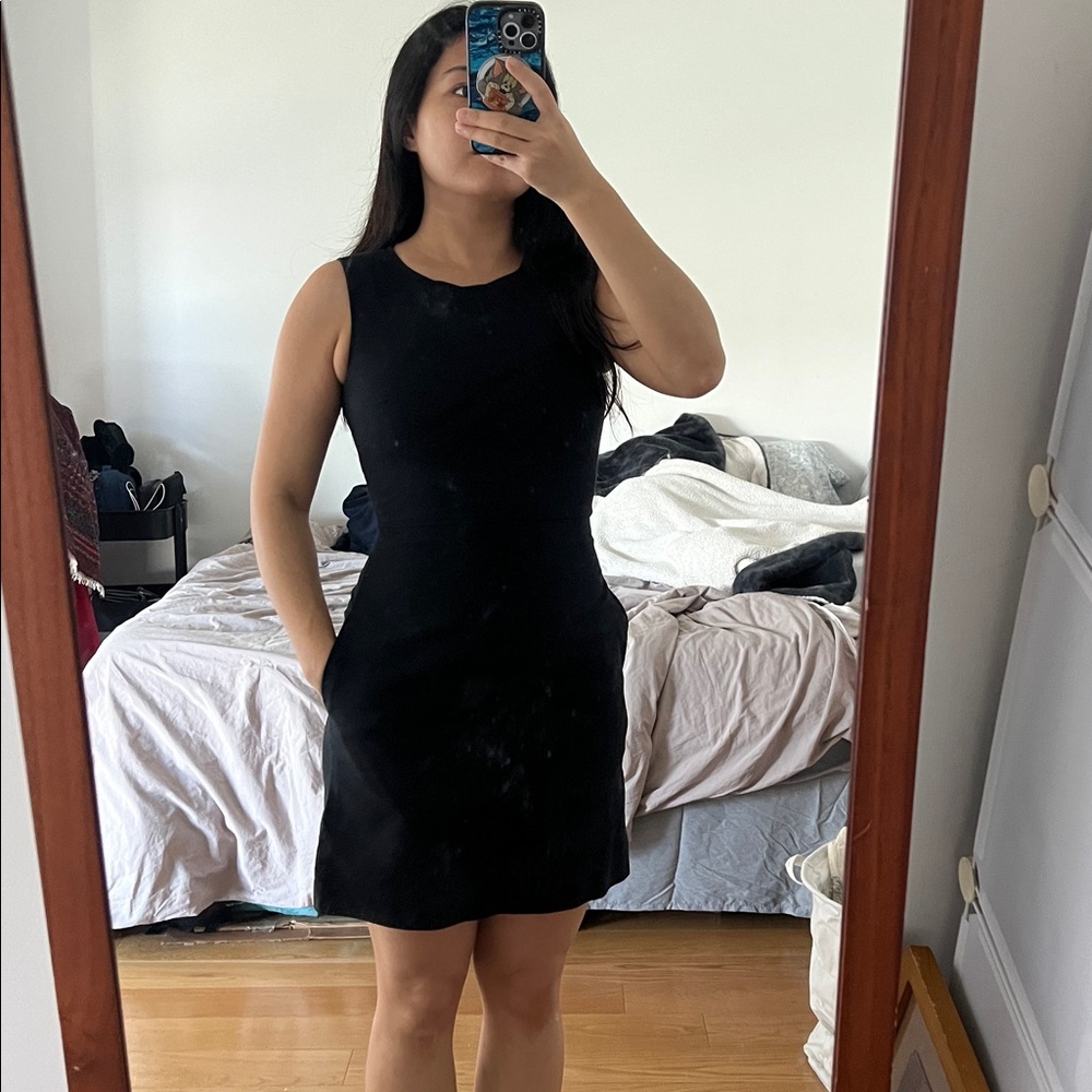 Black Sleeveless Work Dress